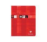 Cahier Travaux Pratiques piqué 17x22cm 80 pages grands carreaux + uni Couleur aléatoire - Assortis