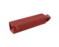 Rhodiarama trousse plumier simili cuir italien 23x5x5 cm - Nacarat