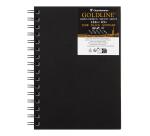 Goldline carnet spiralé 50F A5 140g portrait - Noir