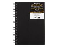 Goldline carnet spiralé 50F A5 140g portrait - Noir