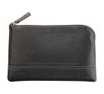 Rhodiarama etui met rits in kunstleer - maat S - 11x17 cm - Titanium