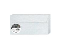 PAPIERS MARBRÉS, Paquet de 20 enveloppes Pollen 110x220mm 120g/m2 - Bleu marbré