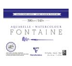 Fontaine bloc collé 4 côtés 25F 18x24cm 300g grain demi-satiné