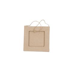 Mini cadre carré 8x8cm - Kraft