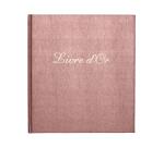 Livre d'or Balacron avec titre 140 pages blanches - 21x19 cm vertical - Couleurs assorties