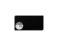 Paquet de 25 cartes pliées Pollen 106x213mm 210g/m² - Noir