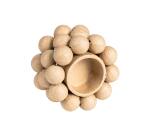 Bougeoir rond 8x8x5 cm - Kraft