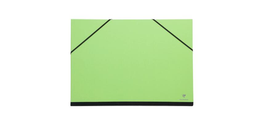 Carton à dessin Couleur à élastiques 28x38cm - Vert