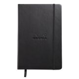 Webnotebook A5 192 pages dot papier ivoire 90g fermeture élastique - Noir