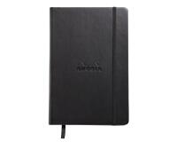 Webnotebook A5 192 pages dot papier ivoire 90g fermeture élastique - Noir