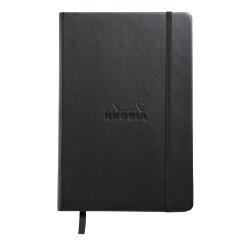 Webnotebook A5 192 pages dot papier ivoire 90g fermeture élastique - Noir