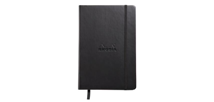 Webnotebook Rhodia A5 96 Blatt dot/punktkariert 90g - Schwarz