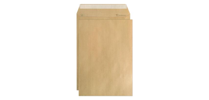 Boite de 250 Pochettes Kraft Adour Brun C4-229x324 mm - Auto-Adhésives - 90g/m2 - Brun