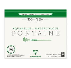 Fontaine bloc collé 4 côtés 25F 24x30cm 300g grain torchon