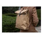 Backbag washable paper Eterneco - Brown geometrical design
