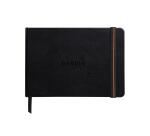 Rhodia Touch Mixed Media Book, papier Paint'On extra-blanc 250g - A6 paysage, 40 pages - Noir