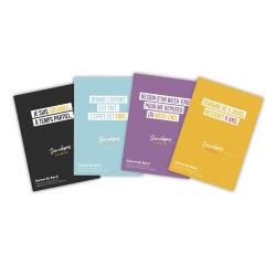 Carnet de bord enseignant piqué A5 40 pages Visuels Fantaisie assortis - Assortis