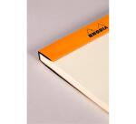 Bloc agrafé le R N°12 8,5x12 cm 70 feuilles unies 90 g. - Noir