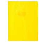 Protège-cahiers grain losange PVC 18/100ème avec porte-étiquette 24x32 cm