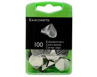 Boîte de 100 coins lettres - Argent