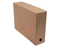 Eterneco Transfer Box 90mm spine - Brown geometrical design