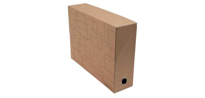 Transportdoos Eterneco rug 90mm - Bruin geometrische motieven