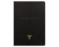Flying Spirit piqûre textile A5 96 pages ligné motifs assortis papier ivoire 90g - Noir