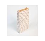 Sach.x50 poch. Kraft, GF pois fond blanc - Blanc