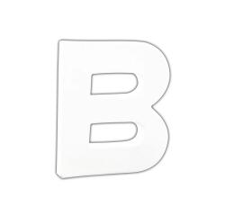 Petite lettre B 12cm - Blanc