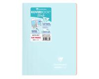 Cahier reliure intégrale enveloppante Koverbook A4 160 pages ligné + marge couverture polypropylène transparent