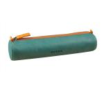 Rhodiarama trousse ronde simili cuir italien 5x21,5 cm - Eau