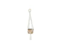 Grande suspension macramé avec cachepot - Kraft
