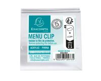 Porte-carte clip L50mm - Cristal