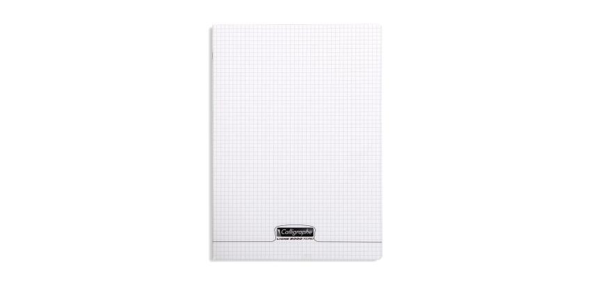 Cahier piqué 8000 POLYPRO A4 192 pages petits carreaux 90 g - Incolore