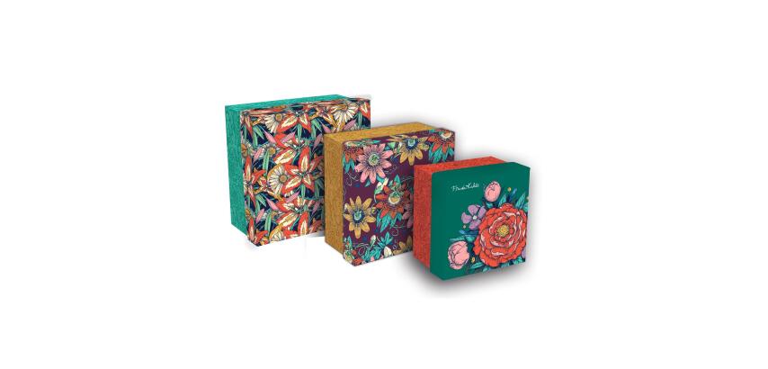 Frida Kahlo Square Boxes Set of 3