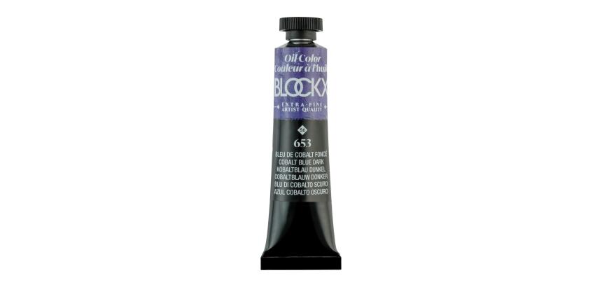 Peinture à l'huile extra-fine tube 20ml - Bleu de cobalt foncé