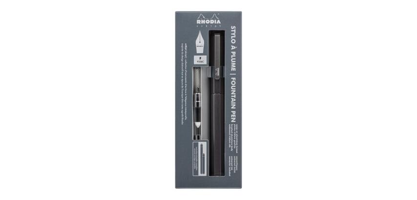 Rhodia Script Fountain Pen Nib F - Titanium