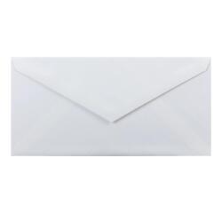 20 enveloppes DL (110x220mm) Toile Impériale doublées gommées - Blanc