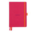 Rhodiarama Goalbook A5 mit festem Einband, 120 Blatt weiß 90g, Dot/punktkariert - Himbeer