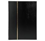 Album de timbres simili-cuir 64 pages noires - 22,5x30,5 cm