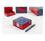 Le Mur des Je t'aime, Bloc cube 11x11x4cm contenant 300 feuillets unis 9,8x9,8 cm