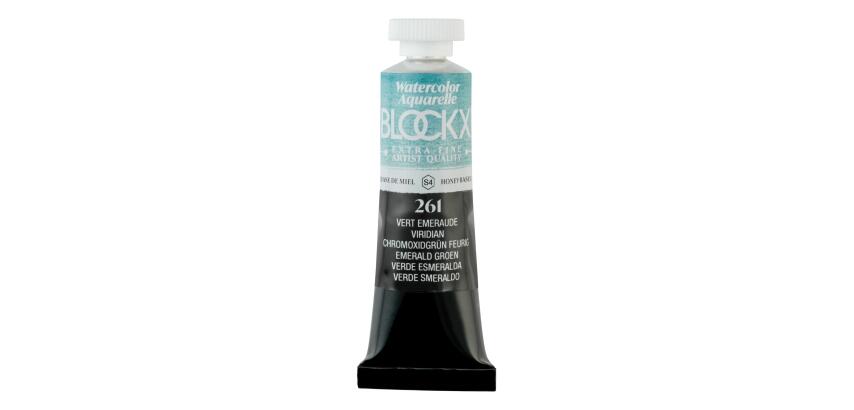 Aquarellfarbe, Chromoxidgrün feurig - Tube 15ml - Smaragdgrün|