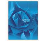 Cahier brochure rembordée rigide 7000 24x32 cm 288 pages grands carreaux 70 g - Assortis