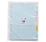 Tabbladen pastelkarton 170g Forever 8 posities - A4 - Geassorteerde pastel kleuren