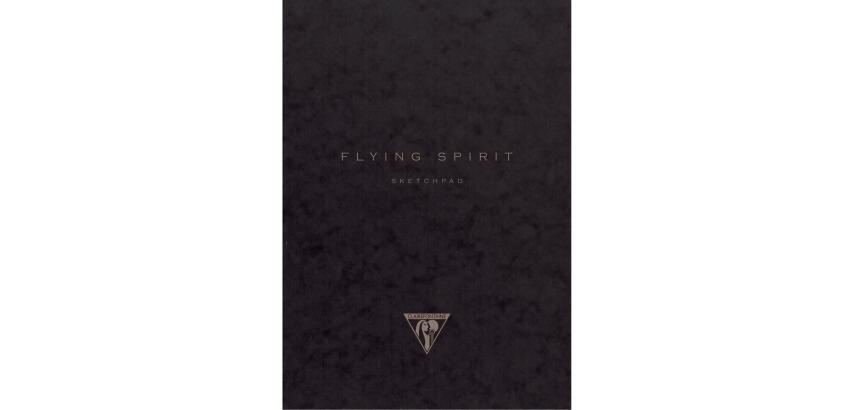 Flying Spirit carnet dos carré 60F 19x25cm 90g - Noir