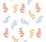 Gift wrap Alliance, width 70 cm - Roll of 50 m, Zig zag - Multicolor