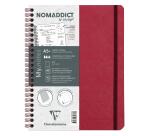 My.Notes Age Bag carnet reliure intégrale à marges détachables A5+ 120 pages détachables DOT + cadre en-tête - Rouge