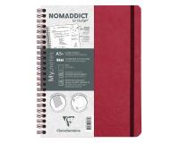My.Notes Age Bag carnet reliure intégrale à marges détachables A5+ 120 pages détachables DOT + cadre en-tête - Rouge