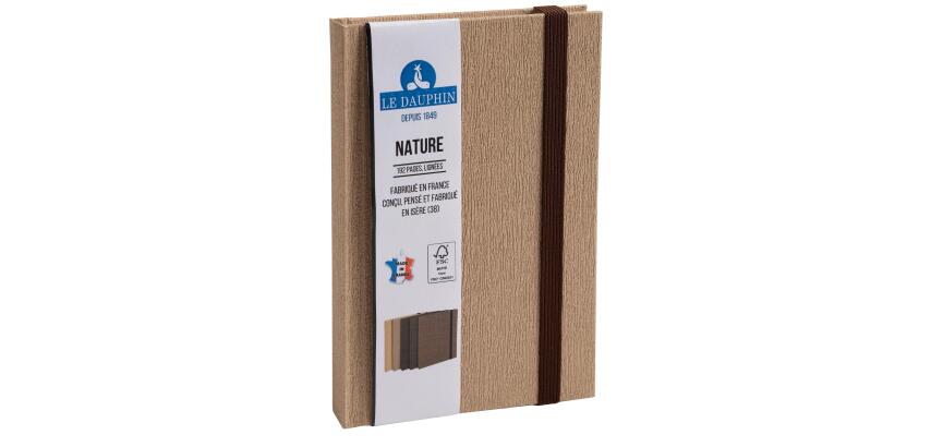 Nature Notebook 170x110, 192 lined pages - Brown