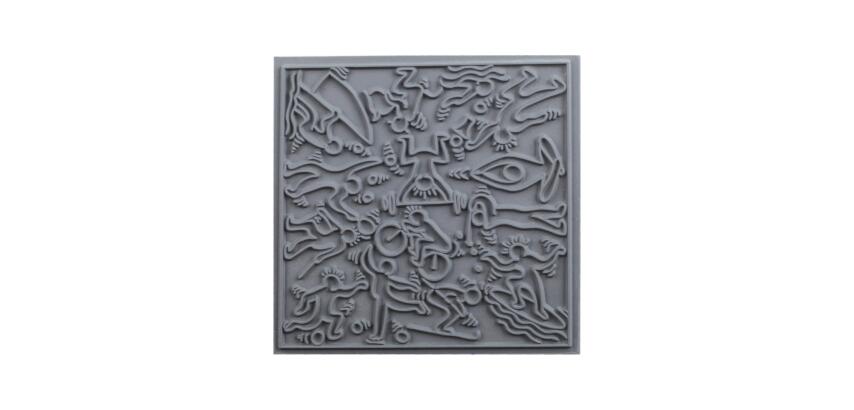 Cernit plaque de texture Sports - Gris